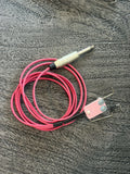 Clip Cord Pink mit Rosé-Basis, Edelstahlhaken, reparierbar