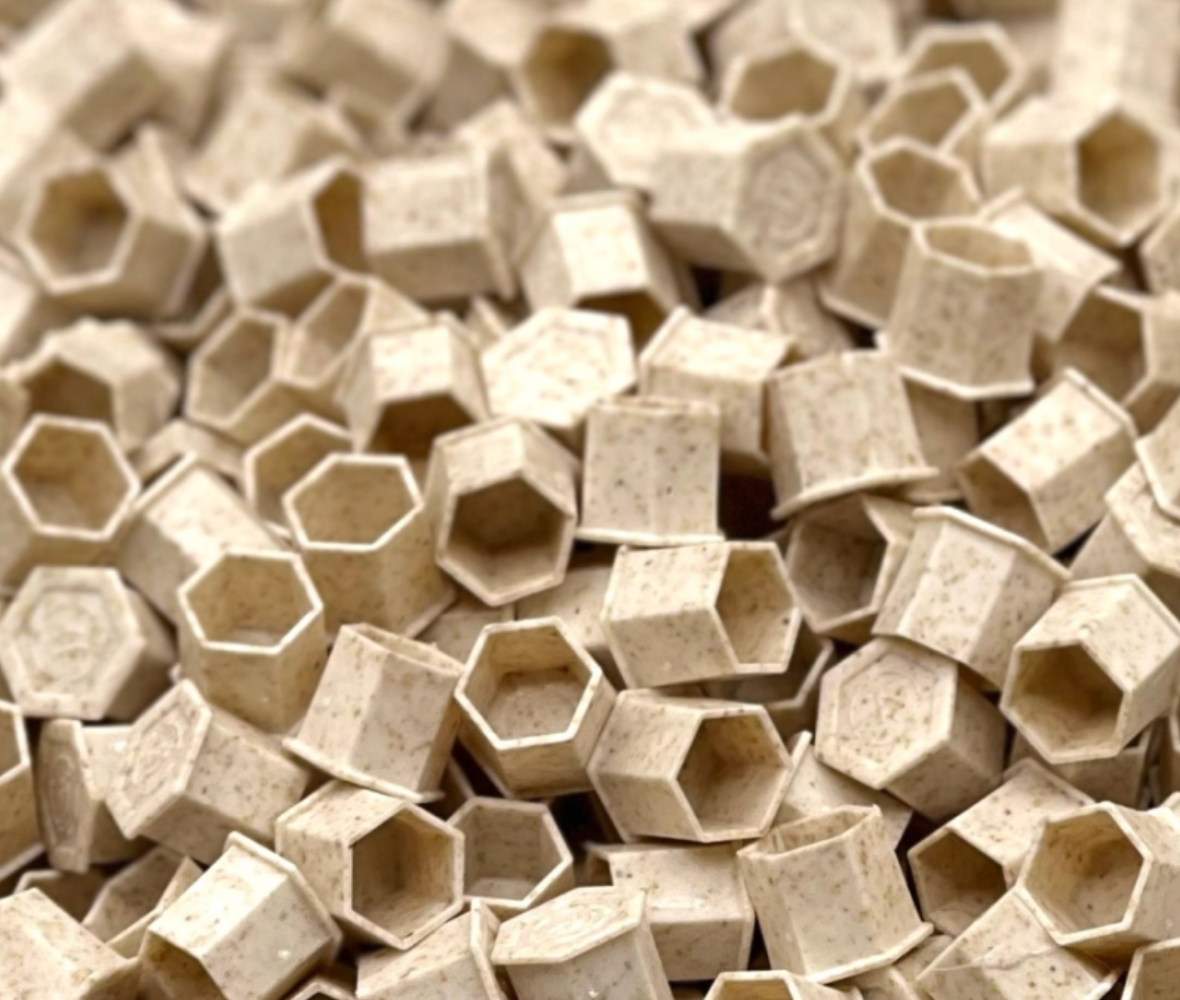 PLA "Bio Kunststoff" - Farbkappen HEXAGON - Verschiedene Größen