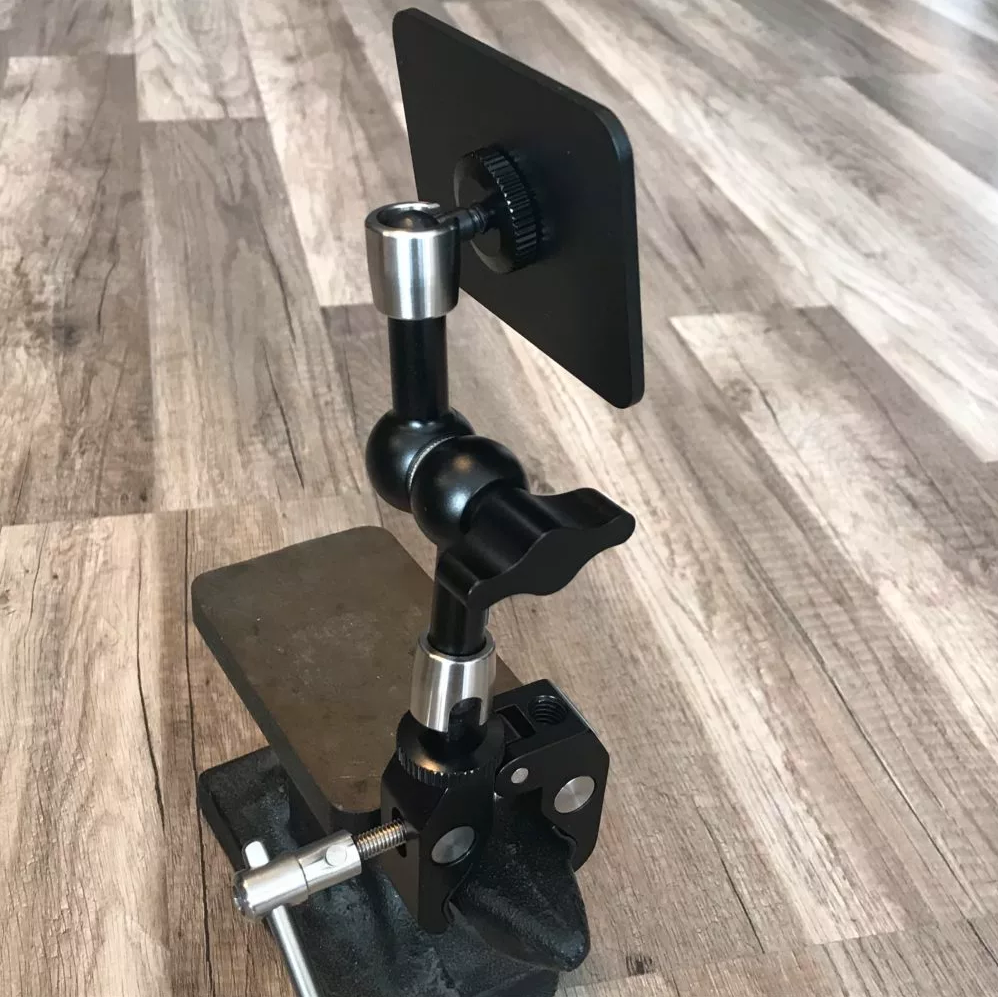 Aluminium-Arm mit Klemme, individuell einstellbar
