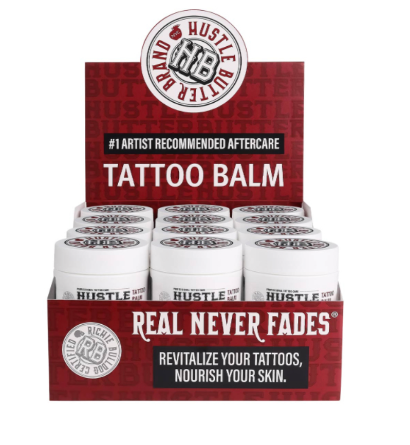 Hustle Butter Deluxe® Organic Tattoo Care - Kleinbecher „The Ones“ je 30ml (1oz) / oder Display mit 24 Bechern