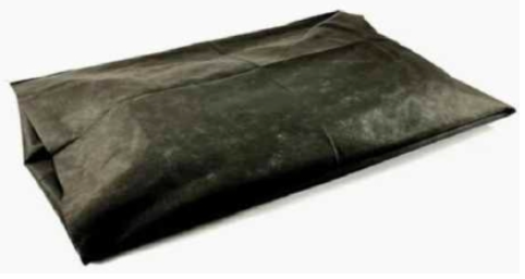 Einweg-Kissenbezug, 75 × 53 cm, schwarz