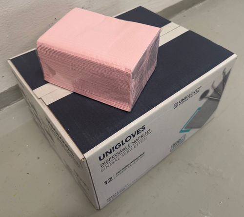 Arbeitsplatzunterlagen / Schutztücher - Rosa