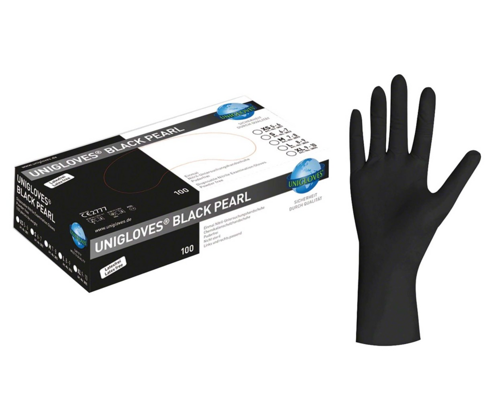 Nitril Black Pearl Handschuhe schwarz, 100 Stück