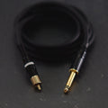 Hard Craft RCA-Kabel Heavy Duty, schwarz, vergoldet