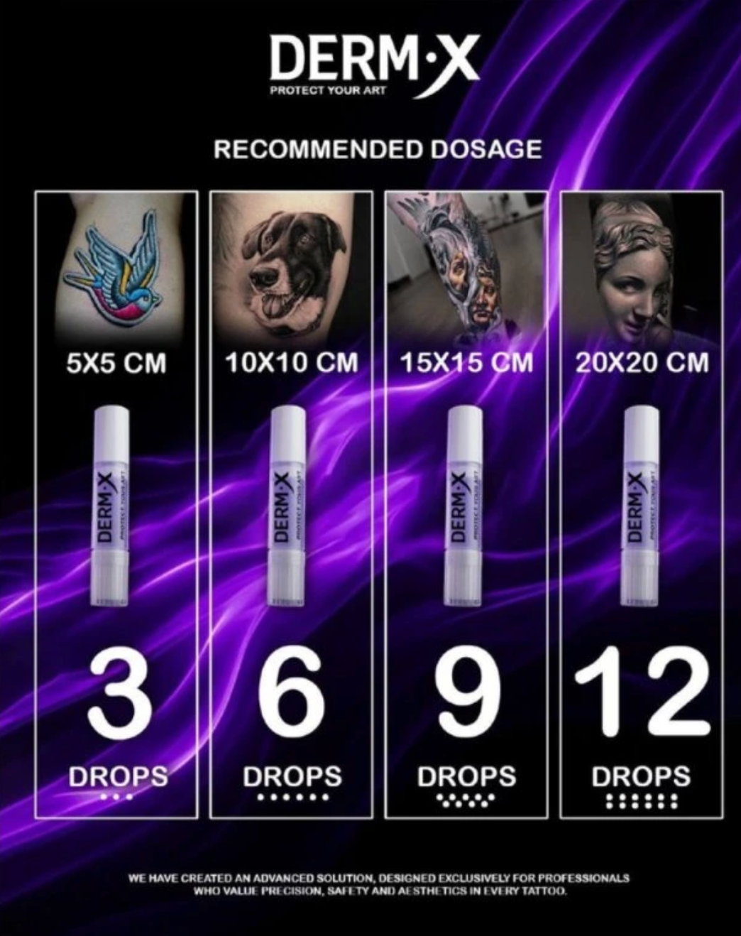 DERM X Flüssiger Tattooschutz, Second Skin, 1,2 ml