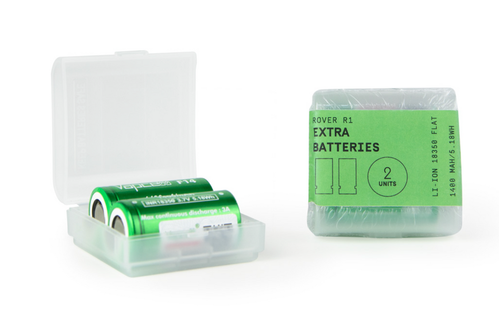 2 Zusatzakkus für Rover R-1, INR 18350, 1400 mAh