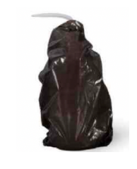 200 Schutzhüllen für Flaschen / Spritzflasche - 150mm x 260mm - PREMIUM BLACK