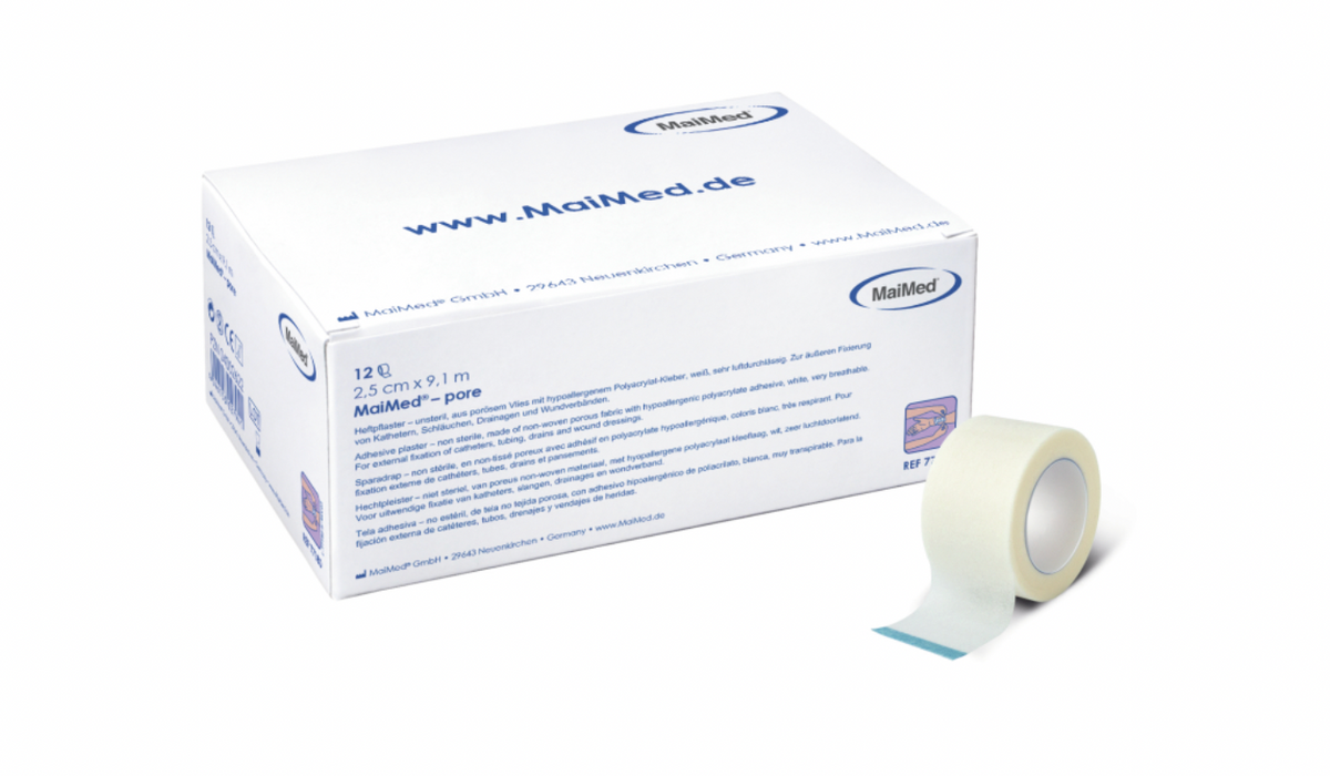 Rollenpflaster unsteril, 2,5 cm × 9,1 m, 12 Rollen