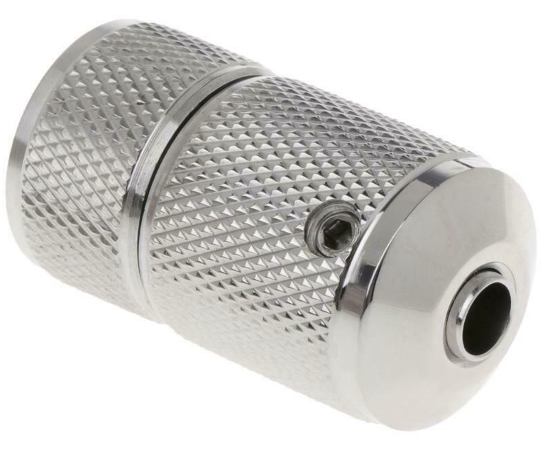 Edelstahl Quick-Lock-Griffstück gerändelt, 316er Stahl