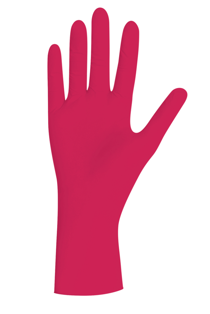 Red Pearl Nitrilhandschuhe rot, puderfrei, 100 Stück