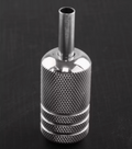 Edelstahl-Griffstück gerändelt, 316er Stahl, 22 bis 30 mm