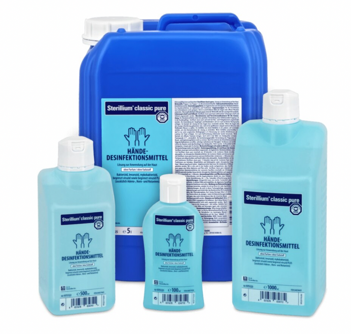 Sterillium Pure Händedesinfektion, 5 Liter