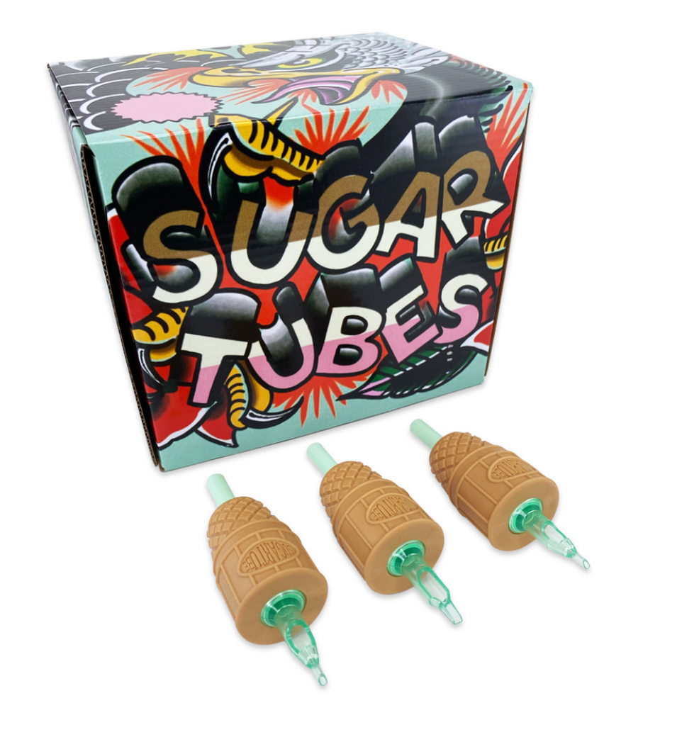 Sugar Tubes, Angled Round Liner und Open Mag, 15 Stück