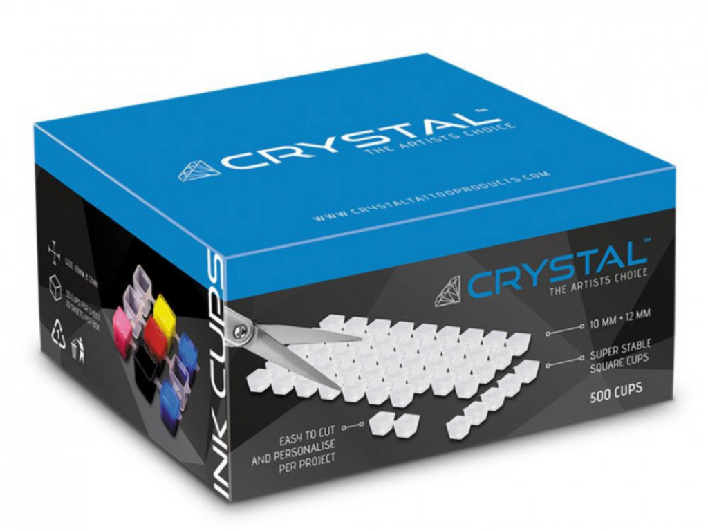 Crystal - Farbkappen Blätter Transparent - 500 St.