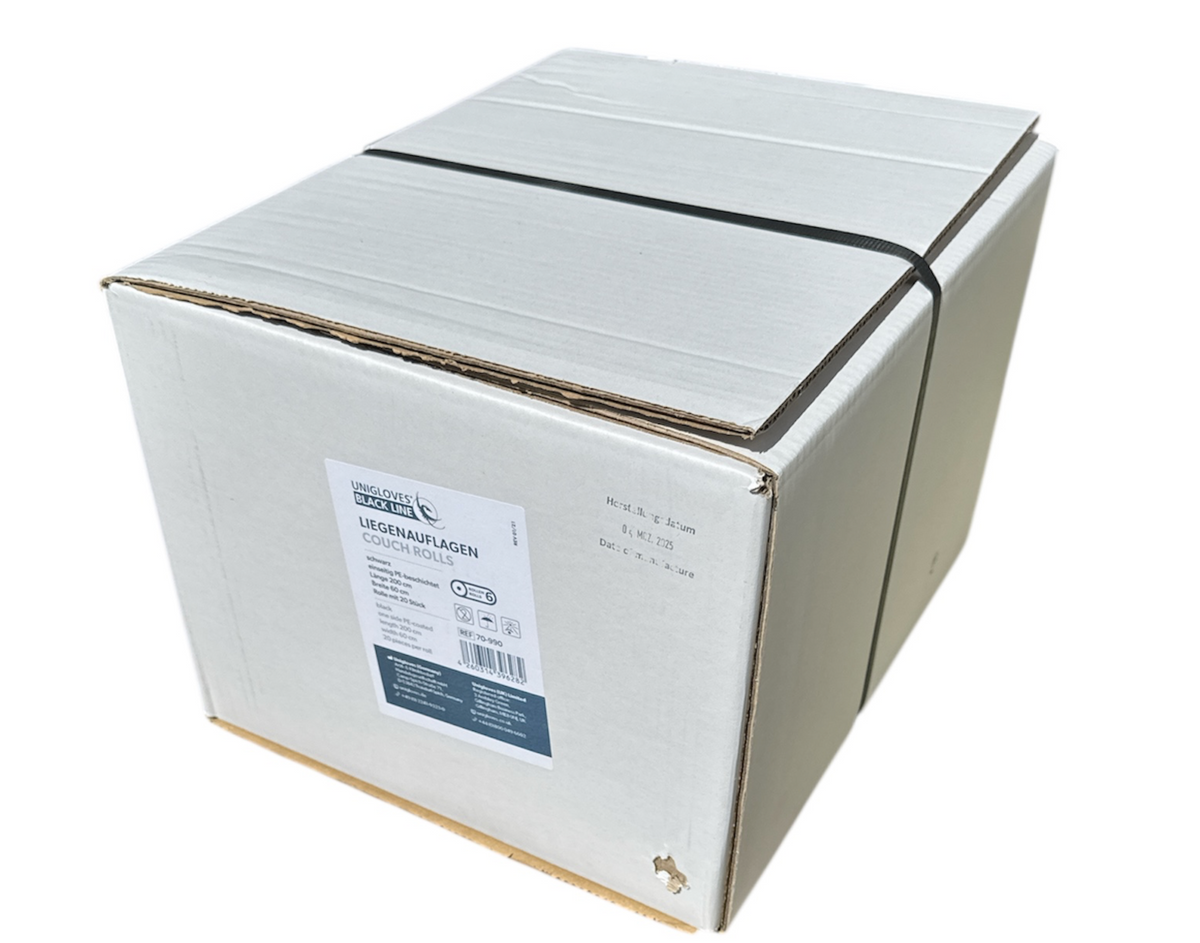 Liegenabdeckung 2-lagig, 60 × 200 cm, schwarz