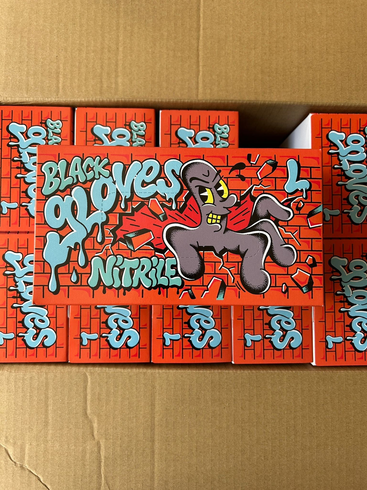 Black Wave Nitrilhandschuhe schwarz, puderfrei, 100 Stück