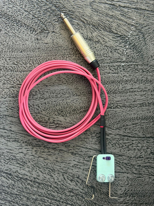 Clip Cord Pink mit Pastellmint-Basis, Edelstahlhaken, reparierbar