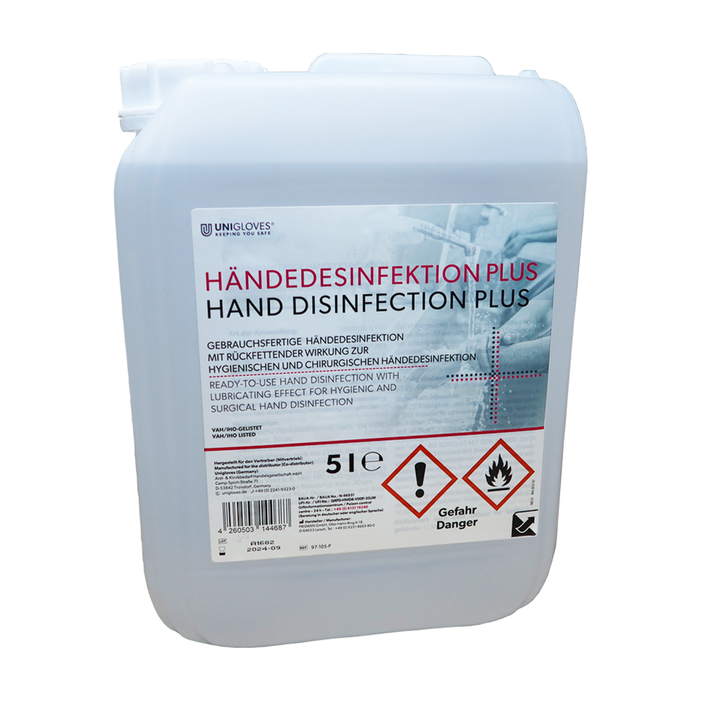 Haut- und Händedesinfektion, 250, 500 oder 5000 ml